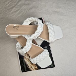White Braided Women's Sandals